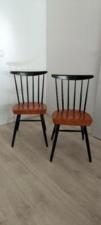 Vintage Tapiovaara Spijlenstoelen - Set van 2, Ophalen, Gebruikt, Twee, Zwart