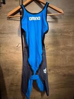 Arena badpak carbon flex blauw grijs UK 28, Kleding | Dames, Badmode en Zwemkleding, Blauw, Arena, Badpak, Ophalen of Verzenden