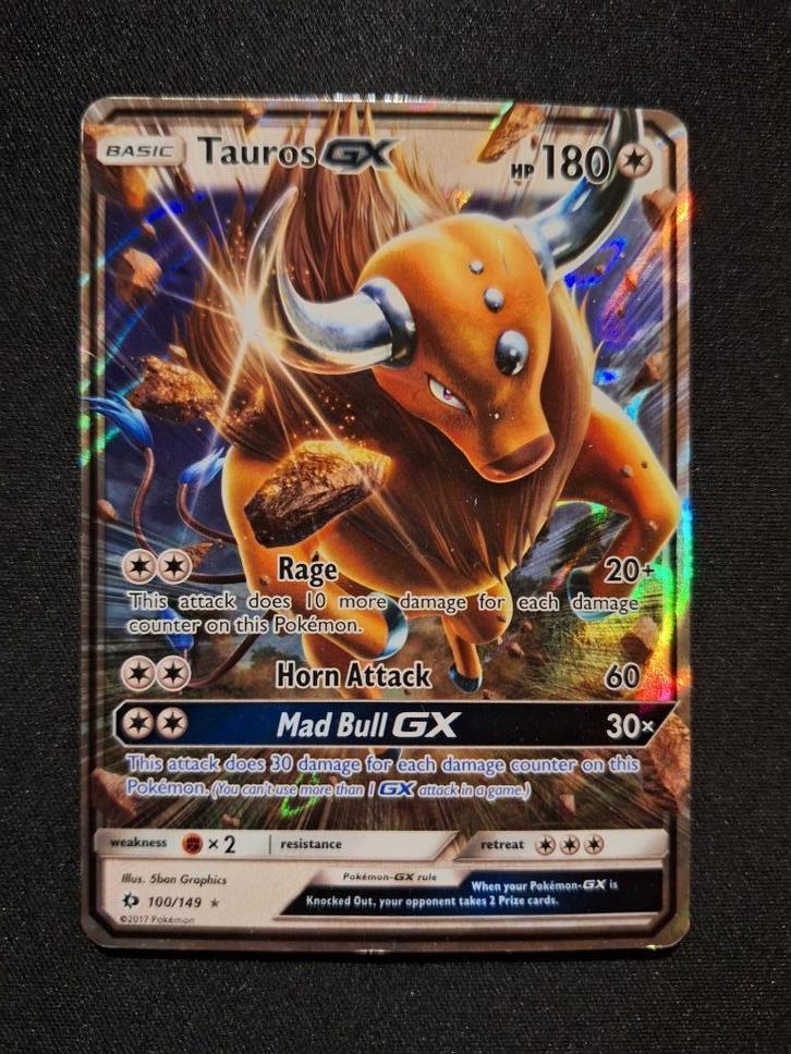 Tauros GX #100 (Sun & Moon Base), Hobby en Vrije tijd, Verzamelkaartspellen | Pokémon, Gebruikt, Verzenden