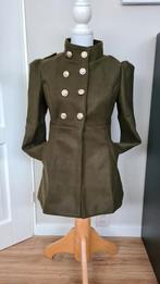 Nieuwe khakigroene jas/peacoat met voering. Maat S, Ophalen of Verzenden, Nieuw, Maat 36 (S), Groen
