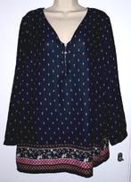 Tuniek maat 46, Kleding | Dames, Grote Maten, Ophalen of Verzenden, Zo goed als nieuw, Blauw, Blouse of Tuniek