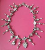 Otazu ketting, Met kristal, Ophalen of Verzenden, Zo goed als nieuw, Zilver