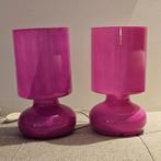 Ikea Lykta Roze Lampen - Set van 2, Ophalen of Verzenden, Zo goed als nieuw, Glas, Minder dan 50 cm