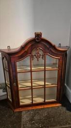 Notenhouten vitrinekastje, Zo goed als nieuw, Minder dan 100 cm, 25 tot 50 cm, 50 tot 100 cm