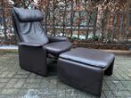 De Sede DS61 lounge chair & hocker in Top Staat!, Gebruikt, Ophalen of Verzenden, 50 tot 75 cm, Leer