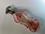 Parfumflacon fles antiek glas met zilver Boheems 1825. 1676, Ophalen of Verzenden, Zilver