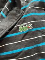 Lacoste Sport Polo XL - Zwart/Blauw/Wit gestreept, Ophalen of Verzenden, Zo goed als nieuw, Maat 56/58 (XL), Zwart