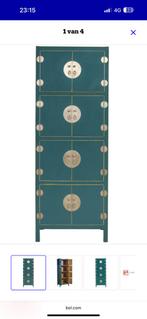 Fine Asianliving Chinese Kast Teal blauw €500, Ophalen
