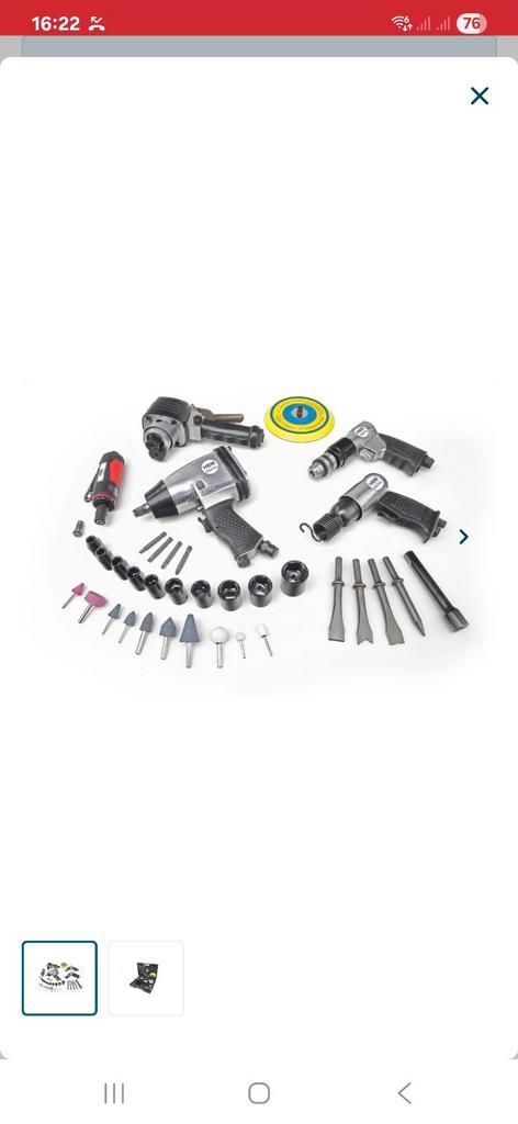 HBM 42-delige Luchtgereedschapset - Nieuw!, Doe-het-zelf en Verbouw, Gereedschap | Handgereedschap, Ophalen of Verzenden