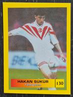 MOS sticker Hakan Sükür - Turkije, EK 2000, Ophalen of Verzenden, Zo goed als nieuw, Buitenlandse clubs, Poster, Plaatje of Sticker