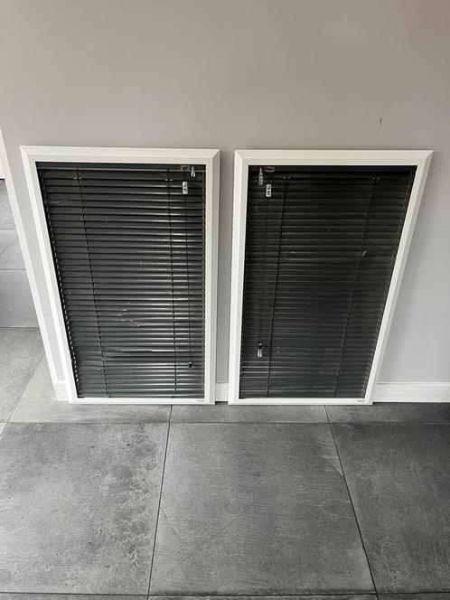 Jaloezie in profiel, Huis en Inrichting, Stoffering | Gordijnen en Lamellen, Gebruikt, Minder dan 100 cm, 50 tot 100 cm, Wit, Zwart
