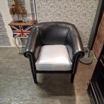 Originele Chesterfield Club Chair Zwart / Zilver, Huis en Inrichting, Fauteuils, Ophalen of Verzenden, Zo goed als nieuw