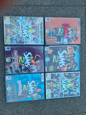 12 Sims spellen voor PC.  beschikbaar voor biedingen