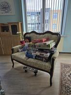 Leuke 2 zitsbank met dito fauteuille en salontafel, Ophalen of Verzenden, Zo goed als nieuw, 75 tot 100 cm