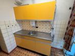 Keuken te koop, Huis en Inrichting, Keuken | Complete keukens, Ophalen, Gebruikt, Geel, Enkelwandige keuken