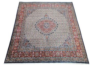 Handmade Persian wool Moud carpet square silk 214x224cm beschikbaar voor biedingen