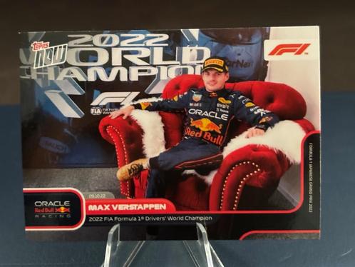 Max Verstappen 2022 FIA Drivers World Champion -Topps Now F1, Hobby en Vrije tijd, Stickers en Plaatjes, Nieuw, Plaatje, Ophalen of Verzenden