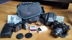 CANON EOS 650 body (analoog), lens en opzetflits, Audio, Tv en Foto, Fotocamera's Analoog, Ophalen, Gebruikt, Spiegelreflex, Canon