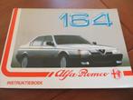 Instructieboek Alfa Romeo 164, 164 3.0 V6 1990, mooi!, Ophalen of Verzenden