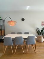 Eettafel en eetstoelen 6 tot 8 persoons, Zo goed als nieuw, Vijf personen of meer, 150 tot 200 cm, Rechthoekig