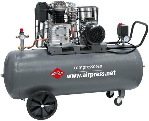 Airpress HL 425-150Pro 2 cilinder compressor 150 liter vat!, Doe-het-zelf en Verbouw, Compressors, Nieuw, 10 bar of meer, 100 liter of meer