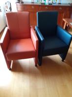 Vier mooie eetkamerstoelen, Huis en Inrichting, Stoelen, Ophalen, Overige kleuren, Leer, Zo goed als nieuw