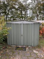 Metalen grijs/groene schuur, Ophalen, Gebruikt, Metaal, Overige typen