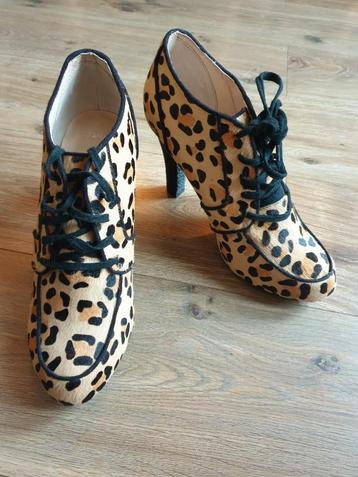 Top Shop leer/ suede pumps met veter mt 7 / mt 40 NIEUW!! beschikbaar voor biedingen
