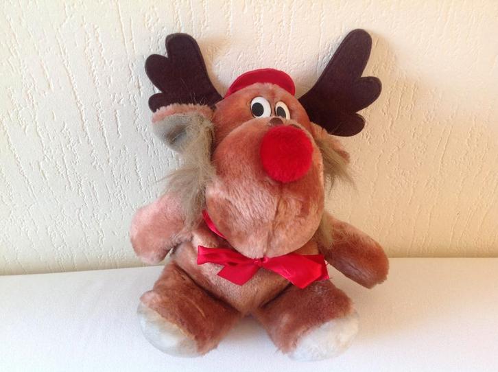 Knuffel Eland, rendier 28 cm hoog zo goed als nieuw, Diversen, Kerst, Zo goed als nieuw, Ophalen of Verzenden