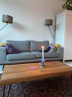 Stijlvolle grijze bank - NOUS Living 2-zitsbank Torino, Ophalen, Gebruikt, Tweepersoons, 75 tot 100 cm