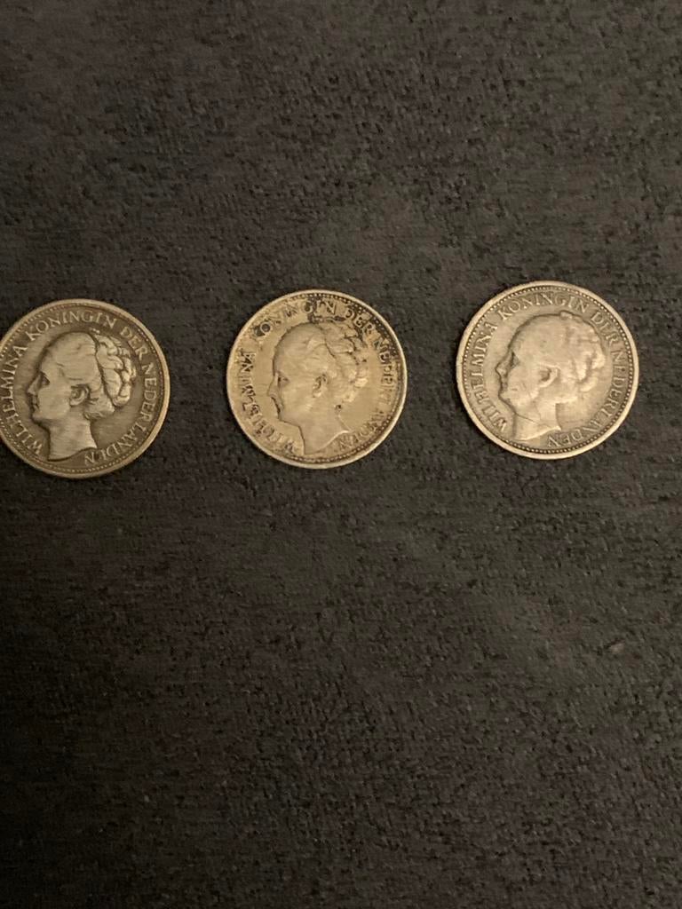 3 x zilveren 1/10 gulden Curaçao 1944-1944-1947, Ophalen, Setje, Zilver, Overige waardes