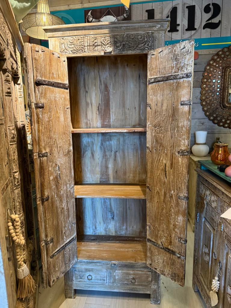 Gave India/Ibiza style kast, Huis en Inrichting, Kasten | Buffetkasten, Ophalen, Nieuw, 50 tot 100 cm, Minder dan 100 cm