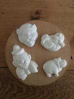 4 Gipsen vormpjes in een houten doosje NIEUW, Ophalen of Verzenden, Nieuw, Materiaal