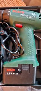 Bosch PSR 9.6V-VES2 Accuboormachine, Doe-het-zelf en Verbouw, Gereedschap | Boormachines, Ophalen, Gebruikt, Variabele snelheid