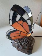 Vlinderlamp, Huis en Inrichting, Lampen | Tafellampen, Ophalen of Verzenden, Zo goed als nieuw, Glas, Minder dan 50 cm