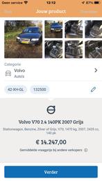 Volvo V70 2.4 140PK 2007 Sport Editie Inruilertje Lees Adver, Voorwielaandrijving, Euro 5, Zwart, Stationwagon