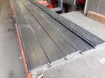Partij Iroko zwart gespoten channelsiding 14 stuks > 425 cm, Ophalen of Verzenden, 250 cm of meer, Planken, Hardhout