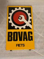 Emaille bord Bovag fiets Langcat, Verzamelen, Ophalen of Verzenden, Zo goed als nieuw, Reclamebord