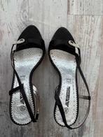Zwarte sandalen maat 35, Zwart, Ophalen of Verzenden, Zo goed als nieuw, Schoenen met hoge hakken