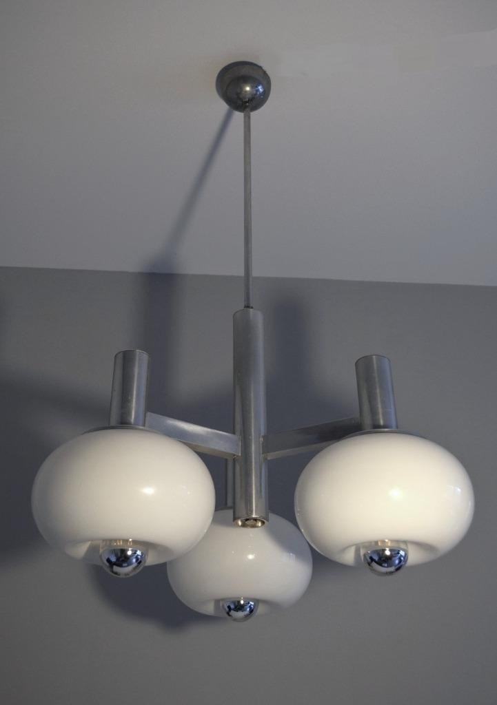 Space-Age Mushroom lamp - Design Gio Ponti Pietro Chiesa '50, Huis en Inrichting, Lampen | Hanglampen, Gebruikt, 75 cm of meer