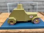 Vintage Japans Pantser Voertuig Model Kuifje, Ophalen, Beeldje of Figuurtje, ., Zo goed als nieuw