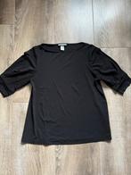 ZGAN: 2 identieke zwarte nette tops H&M maat S, Kleding | Dames, Tops, H&M, Verzenden, Zwart, Zo goed als nieuw