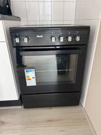 Zwarte oven te koop, Ophalen, Gebruikt, 4 kookzones, Gas