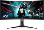 AOC CU34G2X/BK Zwart aangeboden, Computers en Software, Monitoren, Gaming, Aoc, 101 t/m 150 Hz, In hoogte verstelbaar