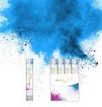Actiepack : 6 Holi powder shooter gender reveal blauw, Ophalen of Verzenden, Nieuw, Feestartikel, Geboorte of Huwelijk