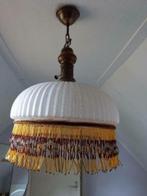 oude hang lamp jaren 70 met kraaltjes erg mooi, Antiek en Kunst, Antiek | Lampen, Ophalen of Verzenden