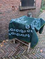 Vintage groen/blauwe deken, Huis en Inrichting, Ophalen of Verzenden