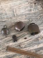 Koeienbel bellen geitenbelletje 5 tot 9 cm lang antiek, Ophalen of Verzenden