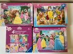4 leuke disney prinsessen puzzels, Ophalen of Verzenden, 10 tot 50 stukjes, Gebruikt