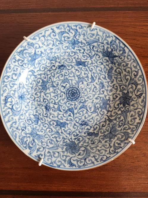 Chinees bord reproductie 20e eeuw Kangxi-periode 1700 *breuk, Antiek en Kunst, Antiek | Porselein, Ophalen of Verzenden